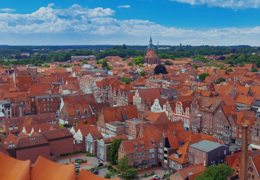 Vogelperspektive von Lüneburg